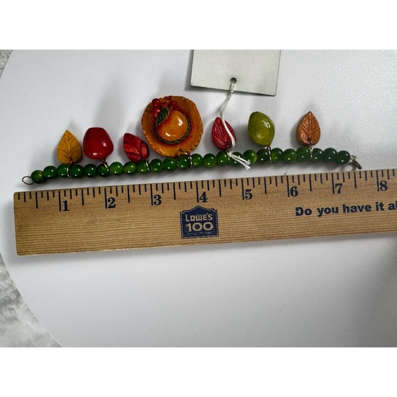 New Vtg DEPT 56 Retrolite Treasures Bracelet Farm Market Charms Department 56 - Picture 11 of 11